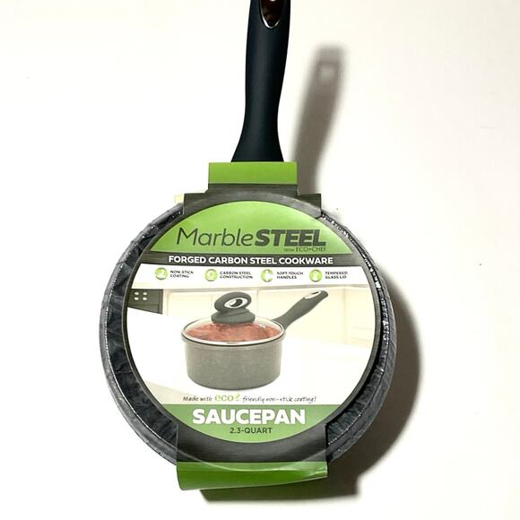 Eco+Chef Marble Steel 2.3 Quart Sauce Pan - Picture 2 of 4